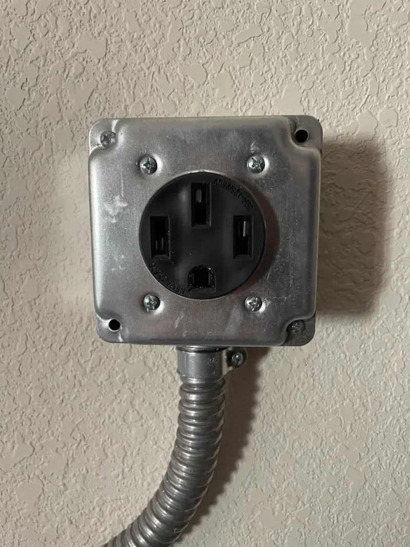 NEMA 14-50 outlet installed for Smart Home Electrical in Ramsey